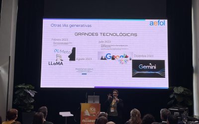 Cristina García impartió una ponencia sobre IA en EXPOELEARNING 2024